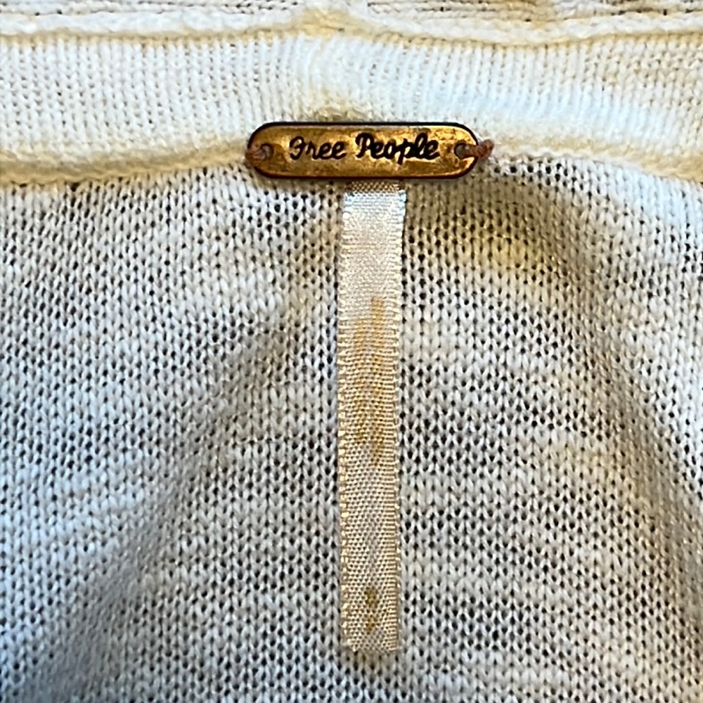 Free People White Drapey Cardigan - Picture 2 of 16